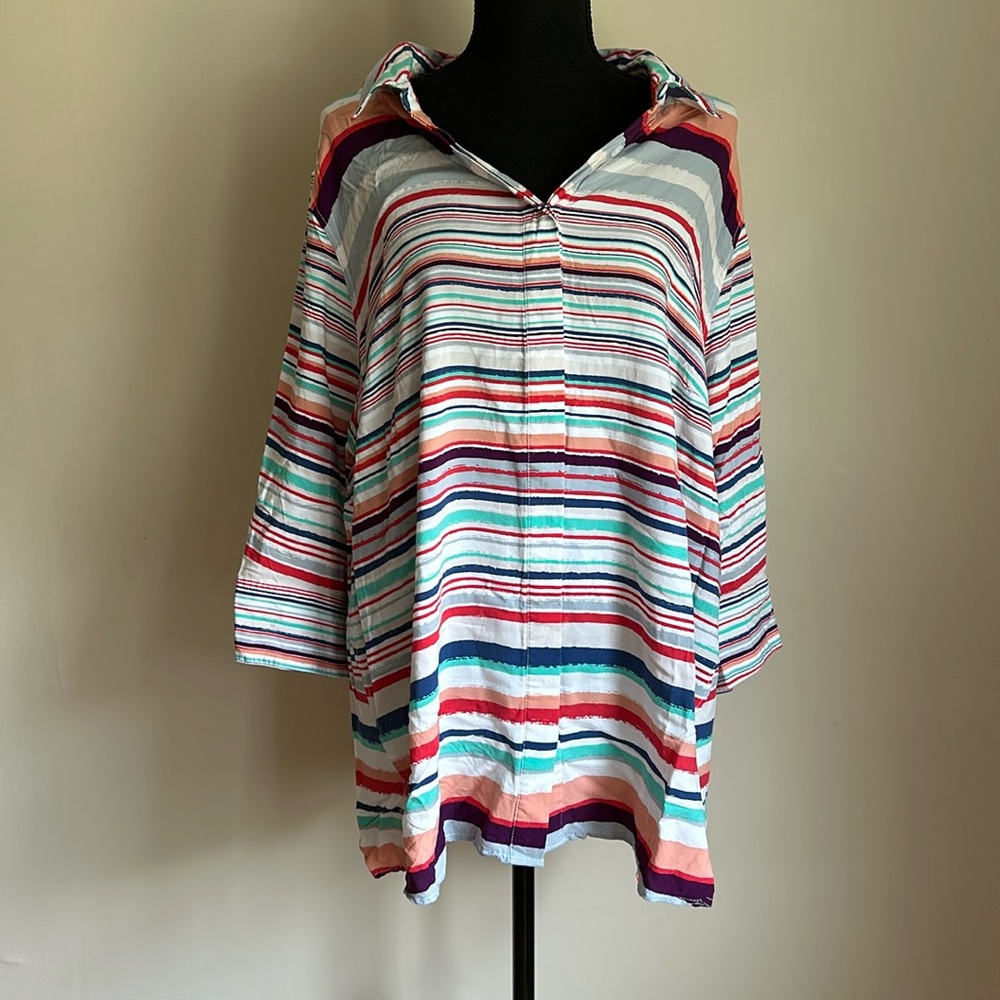 Covered Button Down
